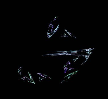 Dijital fraktal resimlerinden birinin resmi