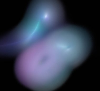 Dijital fraktal resimlerinden birinin resmi