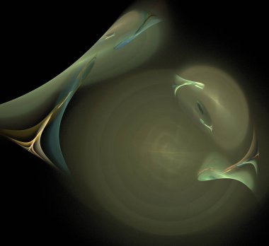 Dijital fraktal resimlerinden birinin resmi