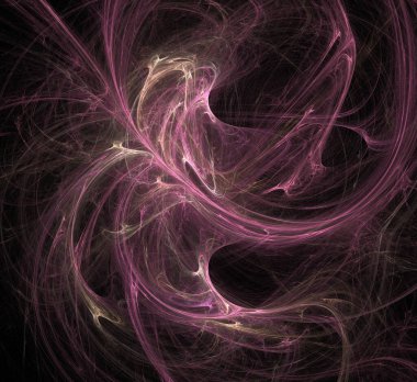 Dijital fraktal resimlerinden birinin resmi