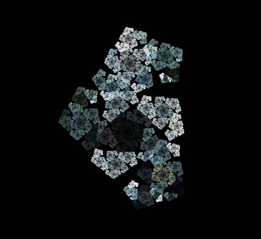 Dijital fraktal resimlerinden birinin resmi