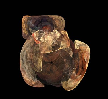 Dijital fraktal resimlerinden birinin resmi