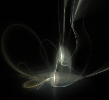 Dijital fraktal resimlerinden birinin resmi