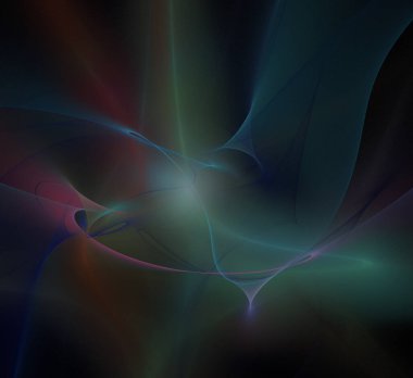 Dijital fraktal resimlerinden birinin resmi