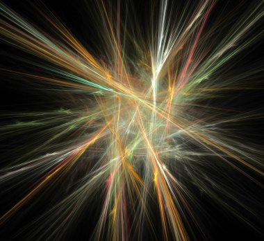 Dijital fraktal resimlerinden birinin resmi