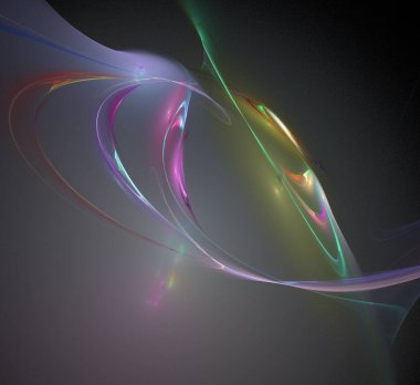 Dijital fraktal resimlerinden birinin resmi