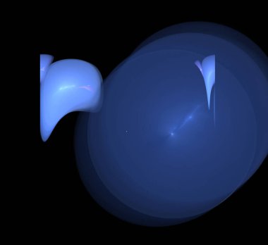 Dijital fraktal resimlerinden birinin resmi