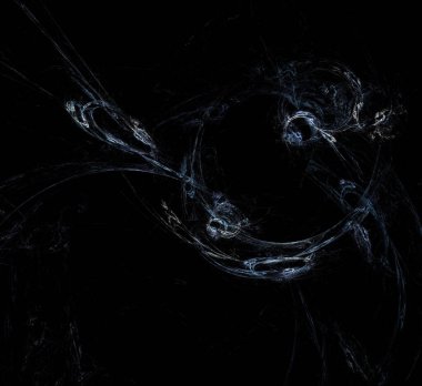 Dijital fraktal resimlerinden birinin resmi