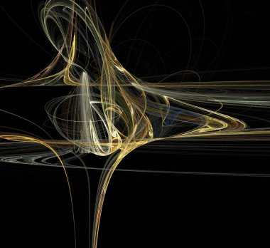 Dijital fraktal resimlerinden birinin resmi