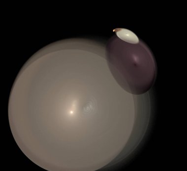 Dijital fraktal resimlerinden birinin resmi