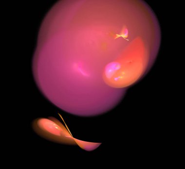 Dijital fraktal resimlerinden birinin resmi