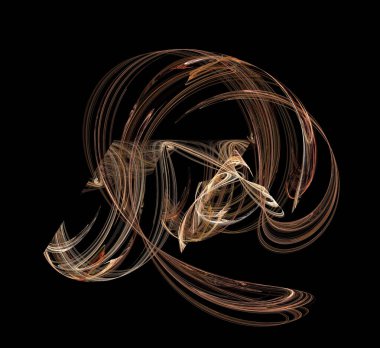 Dijital fraktal resimlerinden birinin resmi