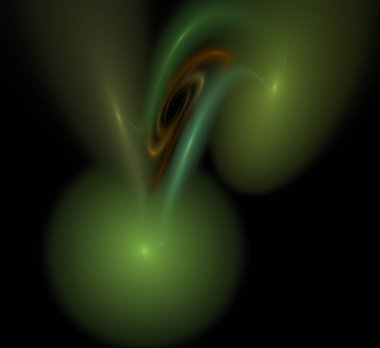 Dijital fraktal resimlerinden birinin resmi