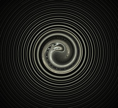 Dijital fraktal resimlerinden birinin resmi