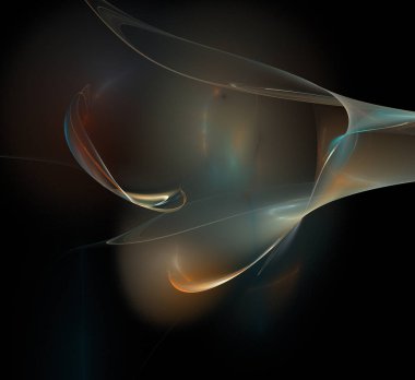 Dijital fraktal resimlerinden birinin resmi