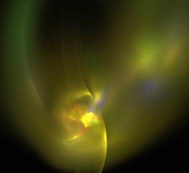 Dijital fraktal resimlerinden birinin resmi