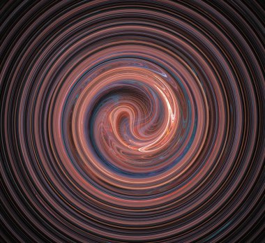 Dijital fraktal resimlerinden birinin resmi