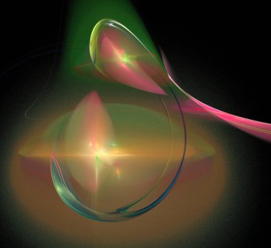 Dijital fraktal resimlerinden birinin resmi