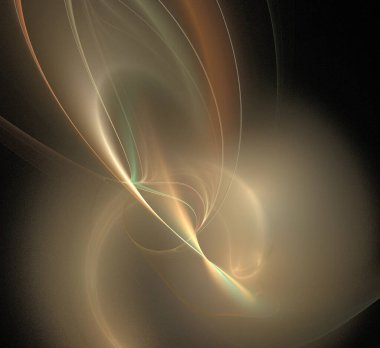 Dijital fraktal resimlerinden birinin resmi