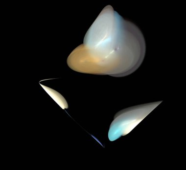 Dijital fraktal resimlerinden birinin resmi