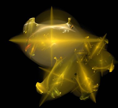 Dijital fraktal resimlerinden birinin resmi