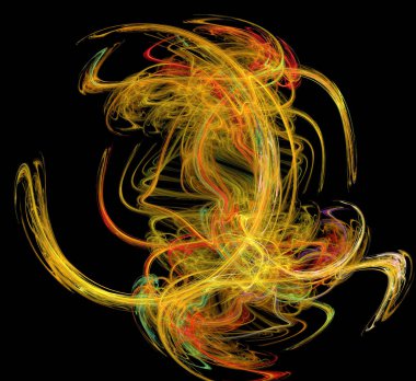 Dijital fraktal resimlerinden birinin resmi