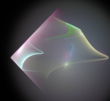 Dijital fraktal resimlerinden birinin resmi