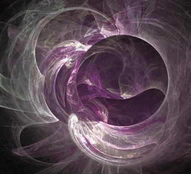 Dijital fraktal resimlerinden birinin resmi