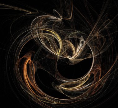 Dijital fraktal resimlerinden birinin resmi