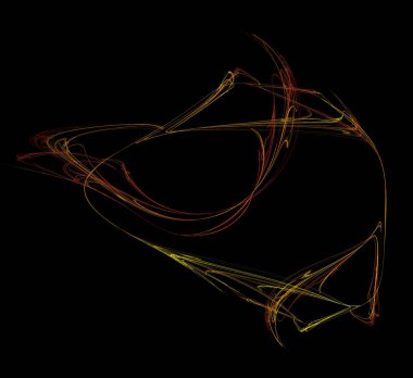 Dijital fraktal resimlerinden birinin resmi