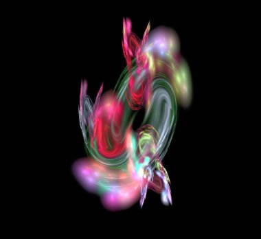 Dijital fraktal resimlerinden birinin resmi