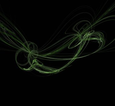 Dijital fraktal resimlerinden birinin resmi