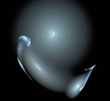 Dijital fraktal resimlerinden birinin resmi