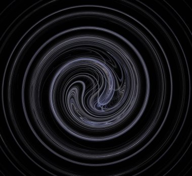 Dijital fraktal resimlerinden birinin resmi