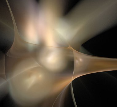 Dijital fraktal resimlerinden birinin resmi