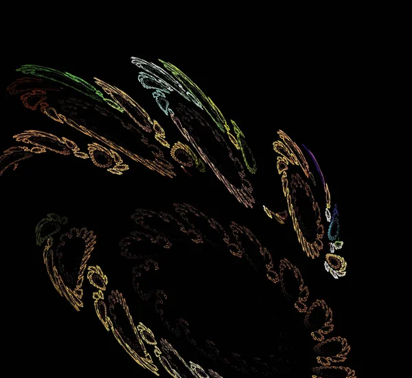 Dijital fraktal resimlerinden birinin resmi