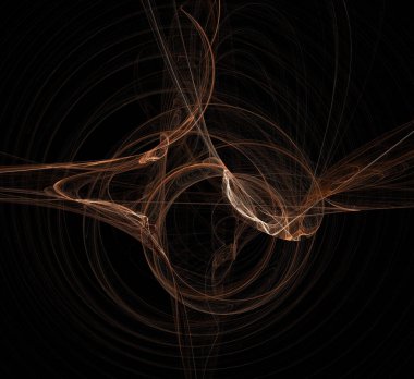 Dijital fraktal resimlerinden birinin resmi