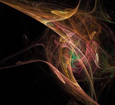 Dijital fraktal resimlerinden birinin resmi