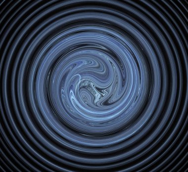 Dijital fraktal resimlerinden birinin resmi