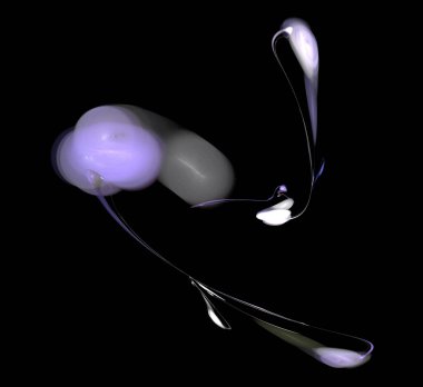 Dijital fraktal resimlerinden birinin resmi