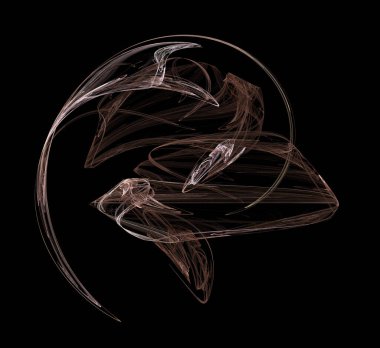 Dijital fraktal resimlerinden birinin resmi