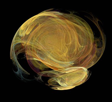 Dijital fraktal resimlerinden birinin resmi