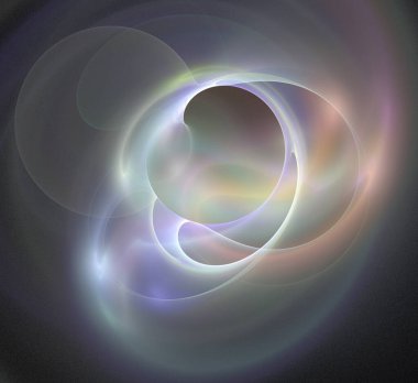 Dijital fraktal resimlerinden birinin resmi