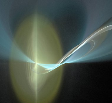 Dijital fraktal resimlerinden birinin resmi