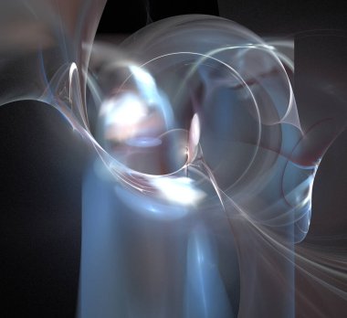 Dijital fraktal resimlerinden birinin resmi