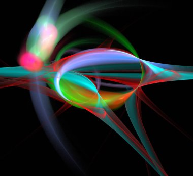 Dijital fraktal resimlerinden birinin resmi