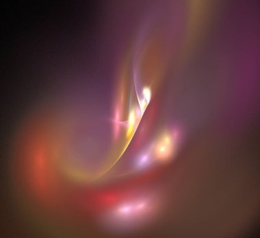 Dijital fraktal resimlerinden birinin resmi