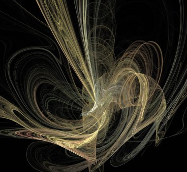 Dijital fraktal resimlerinden birinin resmi