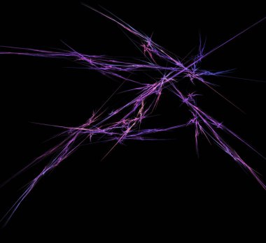 Dijital fraktal resimlerinden birinin resmi