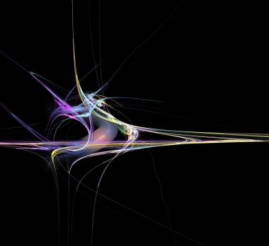 Dijital fraktal resimlerinden birinin resmi